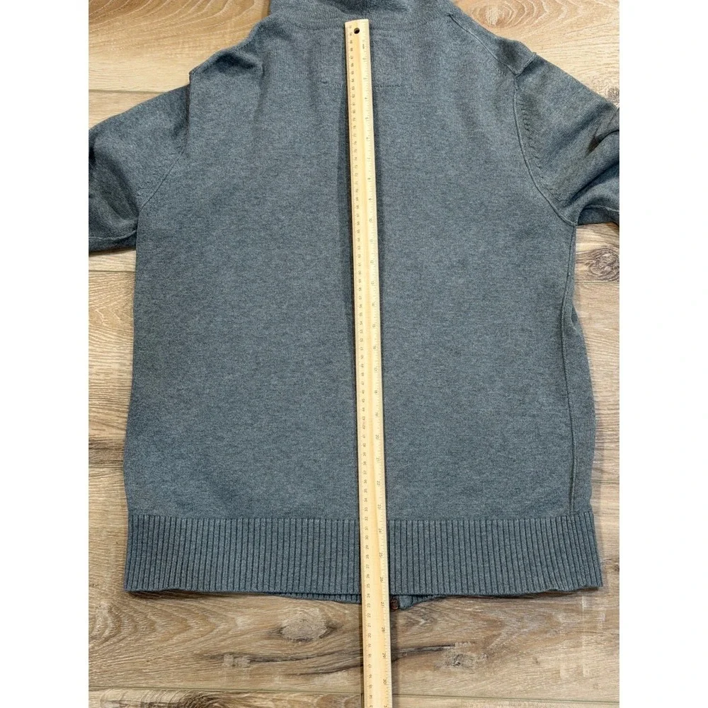American Eagle Outfitters Mens Gray Full Zip Hooded Sweater Vintage Fit LT/GL‎